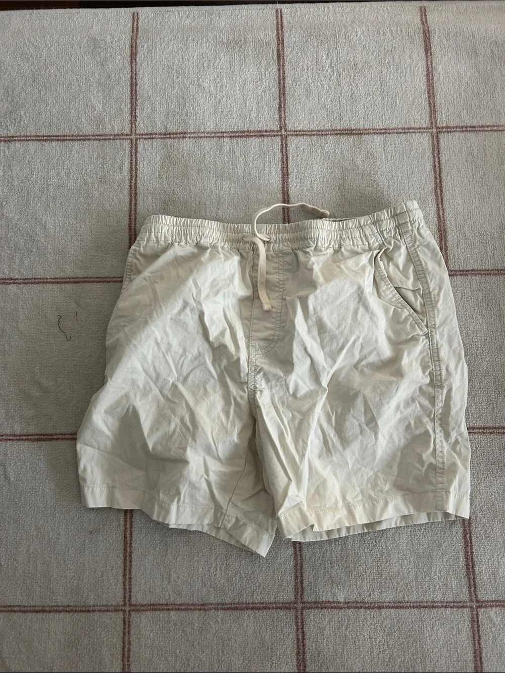J. Crew Light Cream Athletic Shorts